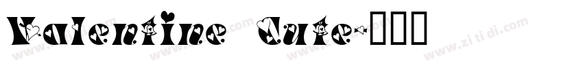 Valentine Cute字体转换